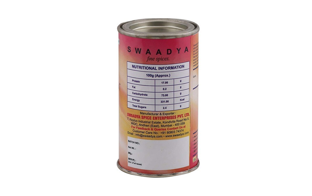 Swaadya Garlic Powder    Tin  77.1 grams